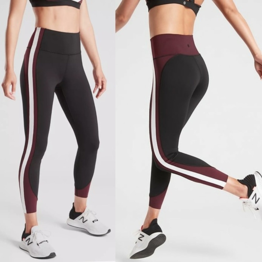 Athleta Crunch Colorblock Supersonic 7/8 tight
